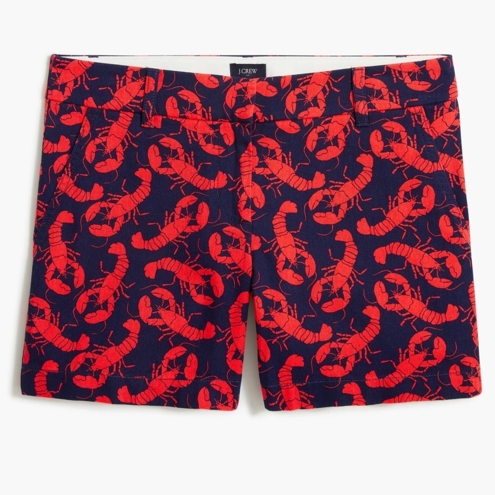 NWT J. Crew 5” Lobster shorts size 6